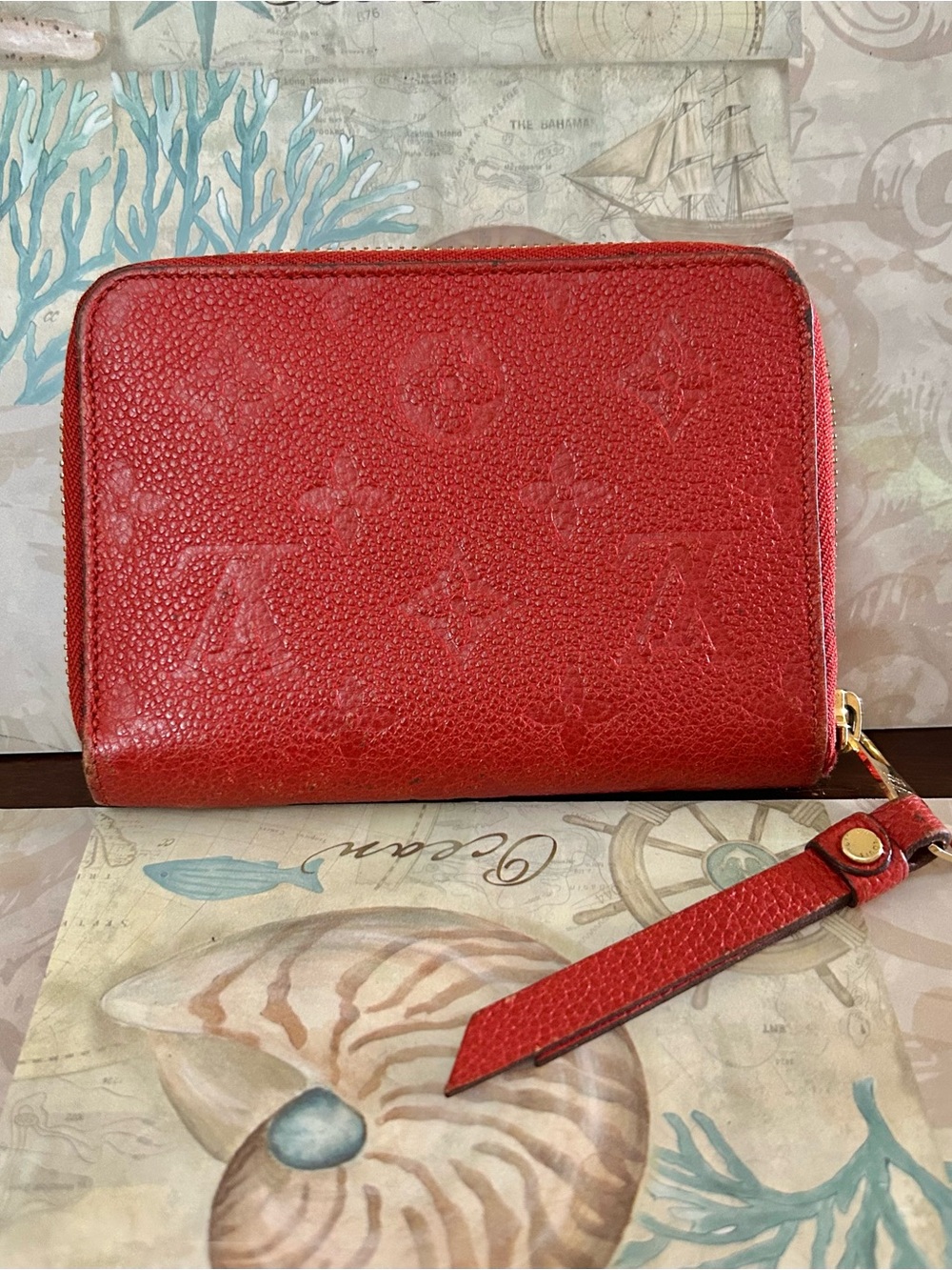 Louis Vuitton Monogram Empreinte Zip Around